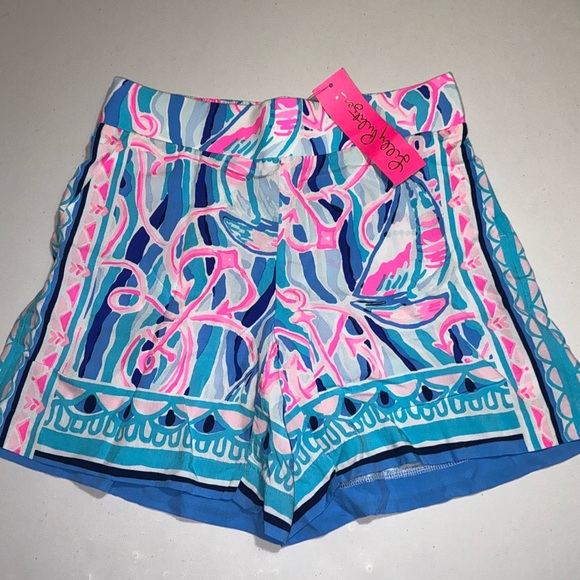 Lilly Pulitzer NWT Neilah Shorts Reel Nauti $78 - Picture 13 of 13